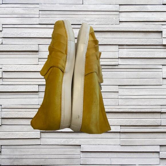 Yellow Faux Suede Slip On Shoes Sz. 11 - Picture 7 of 8